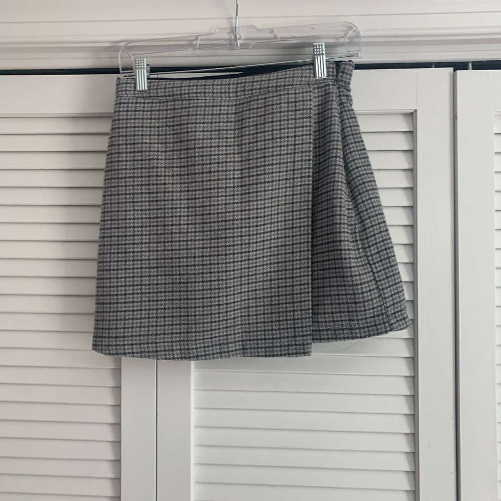 A&F Plaid Midi Skirt